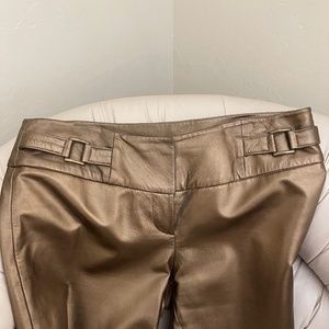 Cache Bronze Leather pants